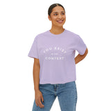 You Exist in the Context Women's Boxy Tee White Lettering